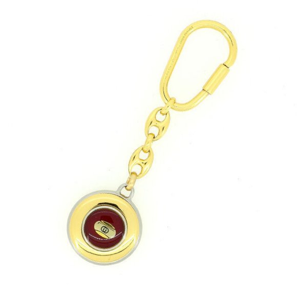 Authentic Gucci key ring Key holder Gold Red Woman - Picture 1 of 5